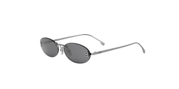 Fendi FIRST CRYSTAL FE4075US style-color 12A Metal Shiny Silver With Grey Normal Lenses