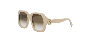 Fendi FE40139I style-color 57F Acetate Shiny Brown With Brown Gradient Lenses