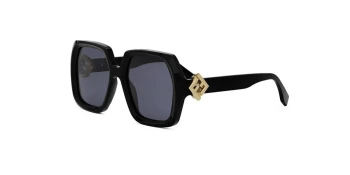 Fendi FE40139I style-color 01V Acetate Shiny Black With Blue Normal Lenses