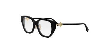 Fendi FE50100F style-color 001 Acetate Shiny Black With Demo Lenses