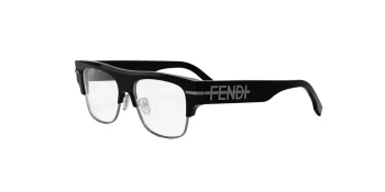 Fendi FE50095U style-color 001 Acetate Shiny Black With Demo Lenses