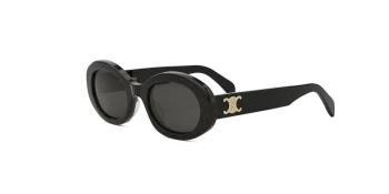 Celine TRIOMPHE CL40194U style-color 03A Acetate Shiny Black With Grey Normal Lenses