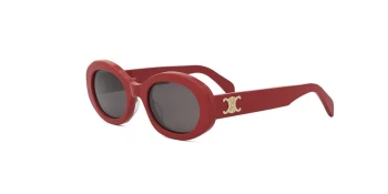 Celine TRIOMPHE CL40194U style-color 68A Acetate Shiny Red With Grey Normal Lenses