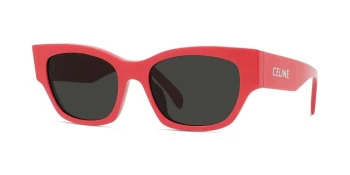 Celine MONOCHROMS CL40197U style-color 66A Acetate Shiny Red / Smoke Lens