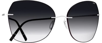 Silhouette ADARA RIMLESS 8192 style-color 7110 Titanium / Black / 65 65 Lens