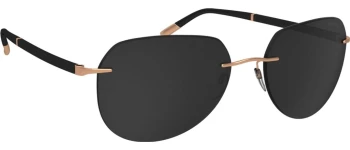 Silhouette SUN C-2 RIMLESS 8709 style-color 3520 Black / Rose Gold / 65 65 Lens