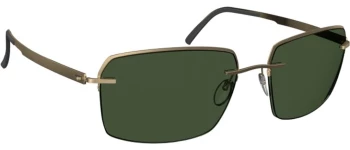 Silhouette CROISETTE CLUB 8725 style-color 7620 Gold / Brown / 55 55 Lens