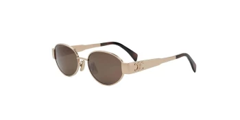 Celine METAL TRIOMPHE CL40235U style-color 28E Metal Shiny Yellow With Brown Normal Lenses