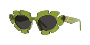 Loewe CURVY LW40088U style-color 93A Injected Shiny Lime Transparent / Smoke Lens