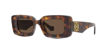 Loewe ANAGRAM LW40101I style-color 52E Acetate Shiny Dark Havana / Brown Lens