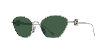 Loewe ANAGRAM LW40115U style-color 16N Metal Shiny Palladium / Green Lens