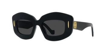 Loewe ANAGRAM LW40114I style-color 01A Acetate Shiny Black / Smoke Lens