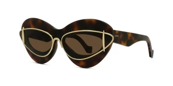 Loewe SIGNATURE LW40119I style-color 52E Acetate Shiny Dark Havana / Brown Lens
