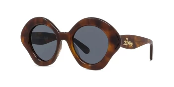 Loewe CURVY LW40125U style-color 53V Acetate Shiny Havana / Blue Lens