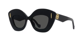 Loewe ANAGRAM LW40127I style-color 01A Acetate Shiny Black / Smoke Lens