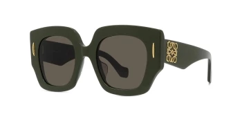 Loewe ANAGRAM LW40129U style-color 96E Acetate Shiny Green / Brown Lens