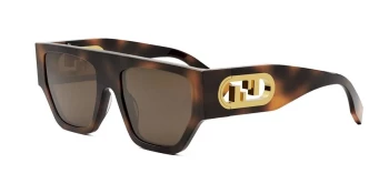 Fendi O'LOCK FE40108U style-color 53E Injected Shiny Havana / Brown Lens