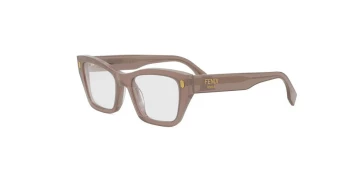 FENDI ROMA FE50118I style-color 045 Acetate Shiny Brown With Demo Lenses