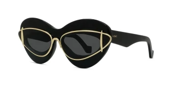 Loewe SIGNATURE LW40119I style-color 01A Acetate Shiny Black / Smoke Lens