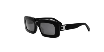 Celine TRIOMPHE CL40313U style-color 01A Acetate Shiny Black With Grey Normal Lenses