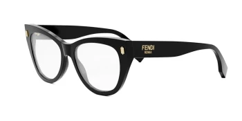 Fendi ROMA FE50086I style-color 001 Acetate Shiny Black