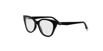 FENDI WAY FE50120I style-color 001 Acetate Shiny Black With Demo Lenses