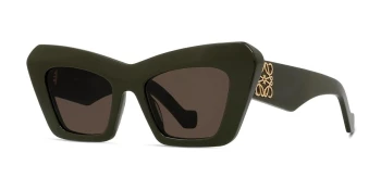 Loewe ANAGRAM LW40036I style-color 96E Acetate Shiny Green / Brown Lens