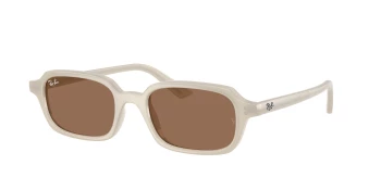 Ray-Ban RB4455 ZURI 0RB4455 style-color 680873 Cloudy Warm White / Dark Brown Lens