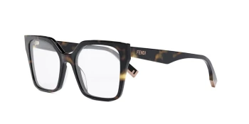 Fendi WAY FE50002I style-color 052 Acetate Shiny Dark Havana