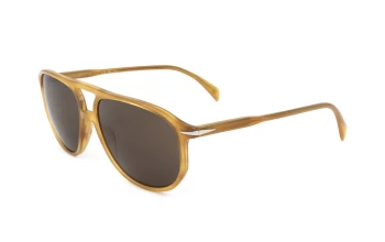 David Beckham DB 1159/S style-color Yellow Horn B4L / BROWN Lens