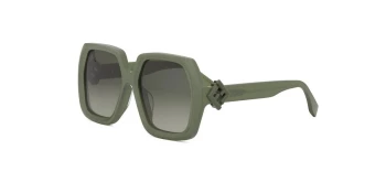 Fendi FE40139F style-color 93P Acetate Shiny Green With Green Gradient Lenses