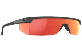 Spy SUPER FLYNN style-color 2889 Ansi Translucent Matte Black / Happy Gray Green with Orange Mirror Lens