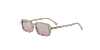 Fendi SELLERIA FE40174I style-color 60Z Acetate Shiny Brown With Silver Mirror Lenses