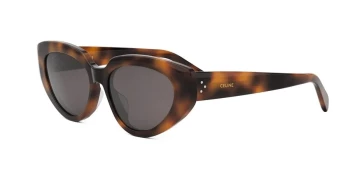 Celine CL40286F style-color 53A Acetate Shiny Havana With Grey Normal Lenses