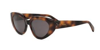Celine CL40286I style-color 53A Acetate Shiny Havana With Grey Normal Lenses
