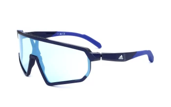 Adidas Sport SP0017 style-color Shiny Blue 90X / BLUE Mirror Lens