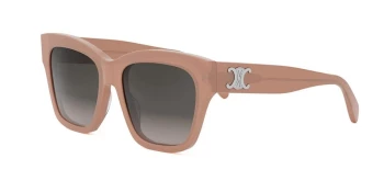 Celine TRIOMPHE CL40253I style-color 72F Acetate Shiny Rose With Brown Gradient Lenses