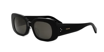 Celine CL40287U style-color 01A Acetate Shiny Black With Grey Normal Lenses