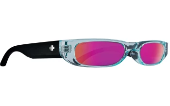 Spy GENRE style-color 1283 Translucent Aqua Matte Black / Happy Gray with Purple Spectra Mirror Lens