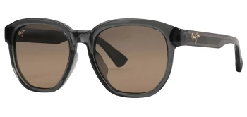 Maui Jim AKAHAI ASIAN FIT style-color HS646-14 Shiny Trans Dark Grey / HCL Bronze Lens
