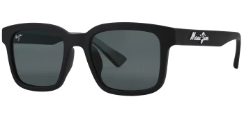 Maui Jim &lsquo;ŌPIOPIO ASIAN FIT style-color Matte Black With Interior White Gradient Effect / Neutral Grey Lens