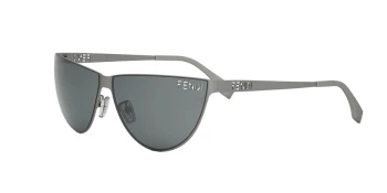 Fendi FE40138U style-color 20A Metal Matte Grey With Grey Normal Lenses