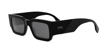 Fendi FE40131I style-color 01A Acetate Shiny Black With Grey Normal Lenses