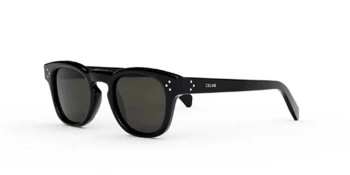 Celine 3 DOTS CL40233I style-color 01A Acetate Shiny Black / Smoke Lens
