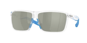 Costa Del Mar 6S9121 RINCON II 06S9121 style-color 912117 Polished Clear / Gray Silver Mirror Lightwave Glass Lens