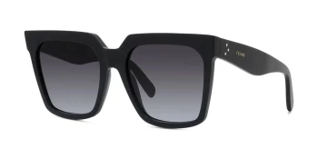Celine 3 DOTS CL4055IN style-color 01B Acetate Shiny Black / Smoke Lens