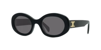 Celine TRIOMPHE CL40194U style-color 01A Acetate Shiny Black / Smoke Lens