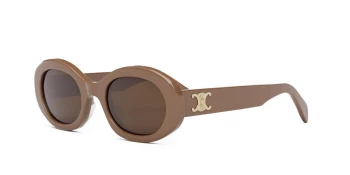 Celine TRIOMPHE CL40194U style-color 45E Acetate Shiny Opaline Pink / Brown Lens