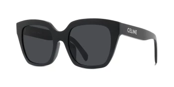 Celine MONOCHROMS CL40198F style-color 01A Acetate Shiny Black / Smoke Lens