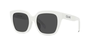 Celine MONOCHROMS CL40198F style-color 25A Acetate Shiny Ivory / Smoke Lens
